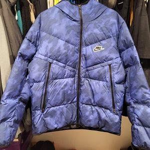 NIKE SPORTSWEAR DOWN-FILL BLUE WINDRUNNER SHIELD JACKET size L